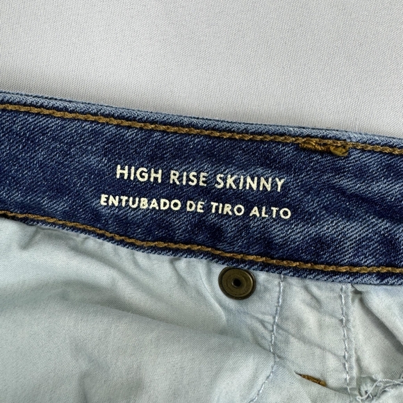 Universal Thread High Rise Skinny Distressed Womens Blue Jeans Size 8/29R - Picture 13 of 16